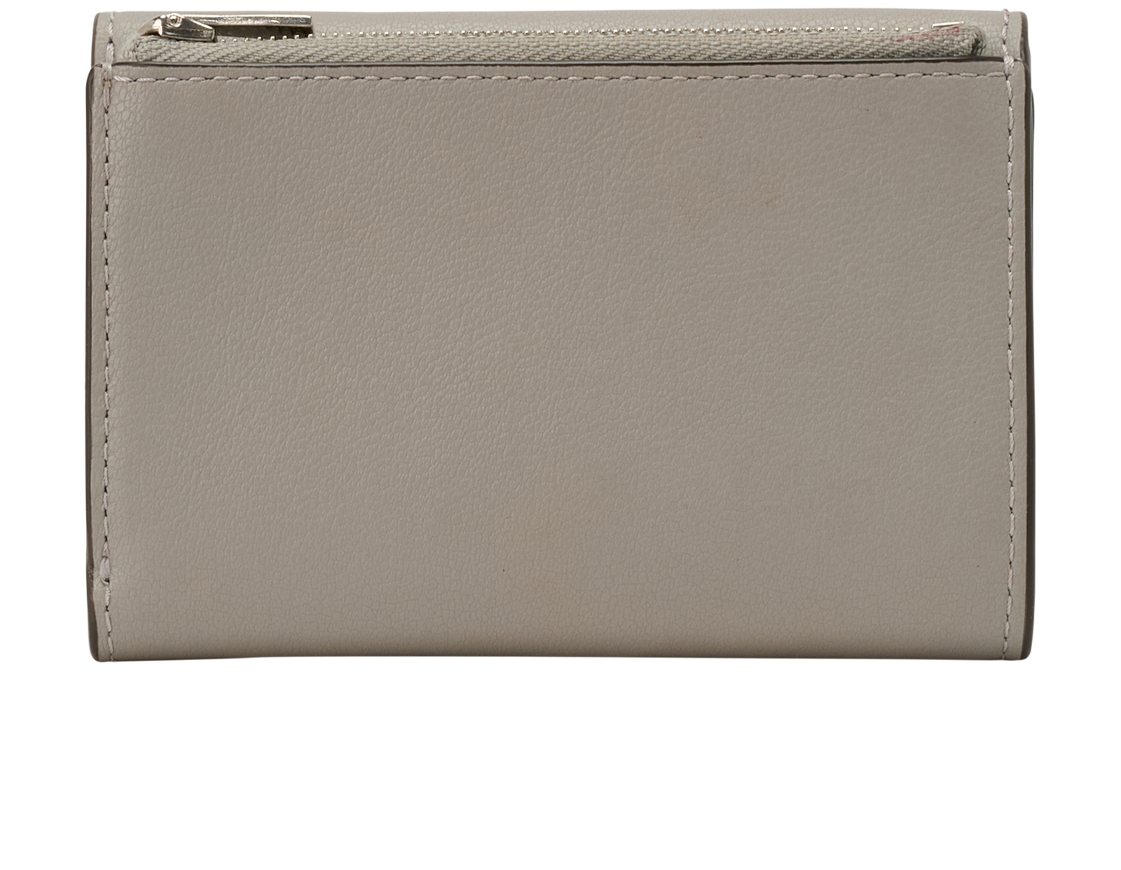 Mulberry Folded Multi-Card Wallet, &pound;140, Accessories, Grey, Leather, Back view
